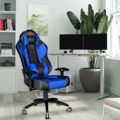 ASE Gaming Modern Series Gaming Chair With Metal Base(Blue & Black)