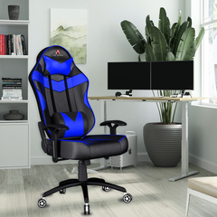 ASE Gaming Infinity Series Gaming Chair With Metal Base(Blue & Black)