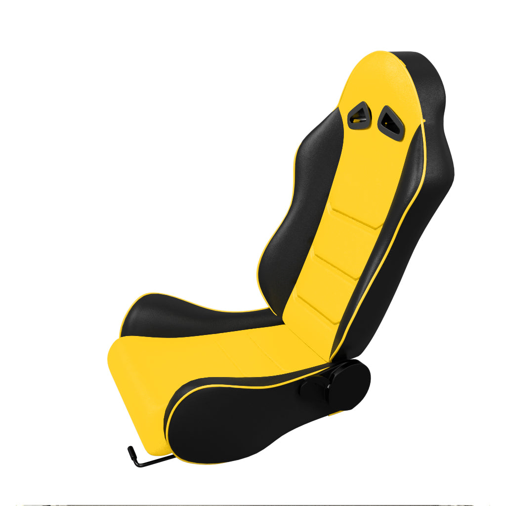 ASE Gaming VORTEX Racing Simulator Seats Reclining Seats (Yellow & Black)