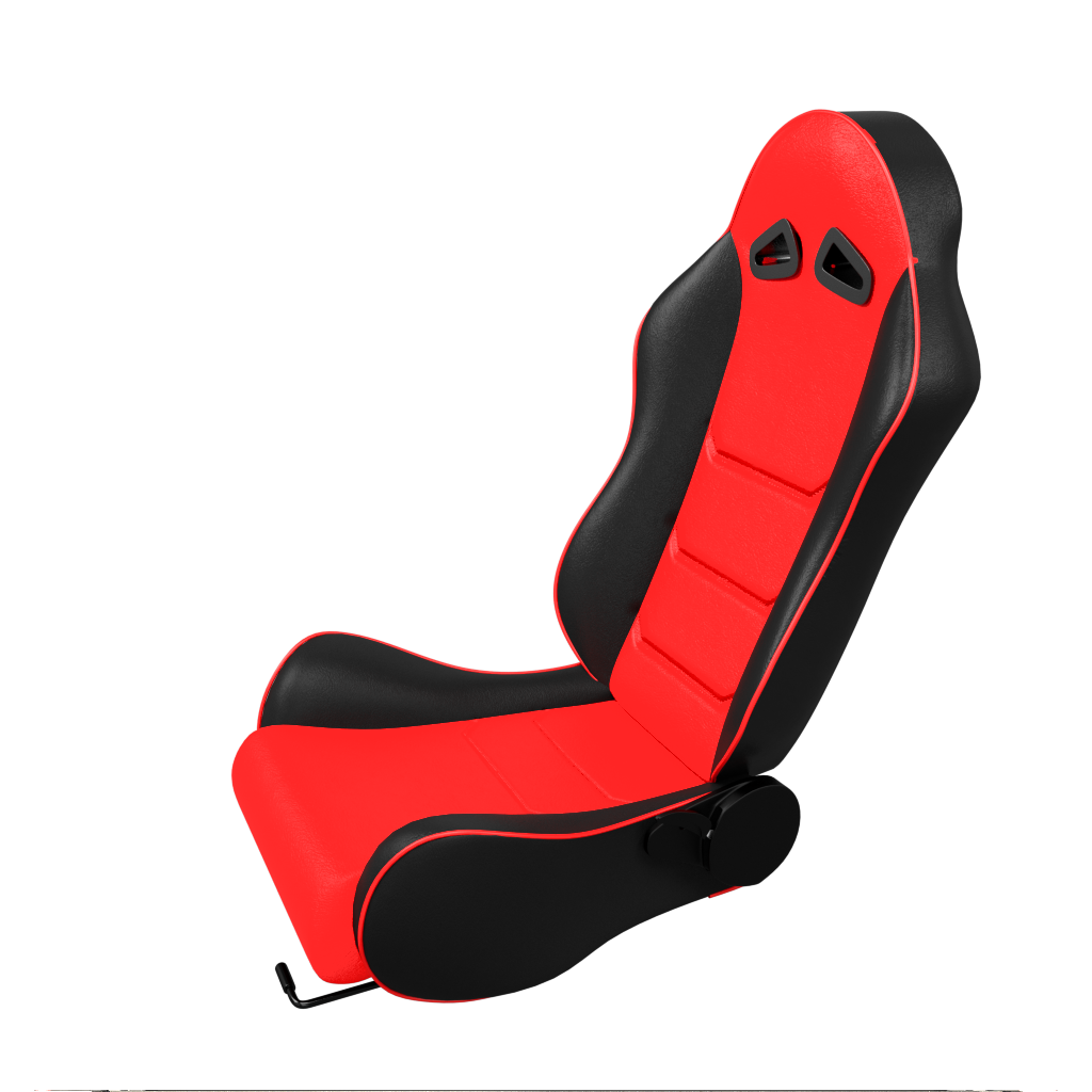 ASE Gaming VORTEX Racing Simulator Seats Reclining Seats (Red & Black)