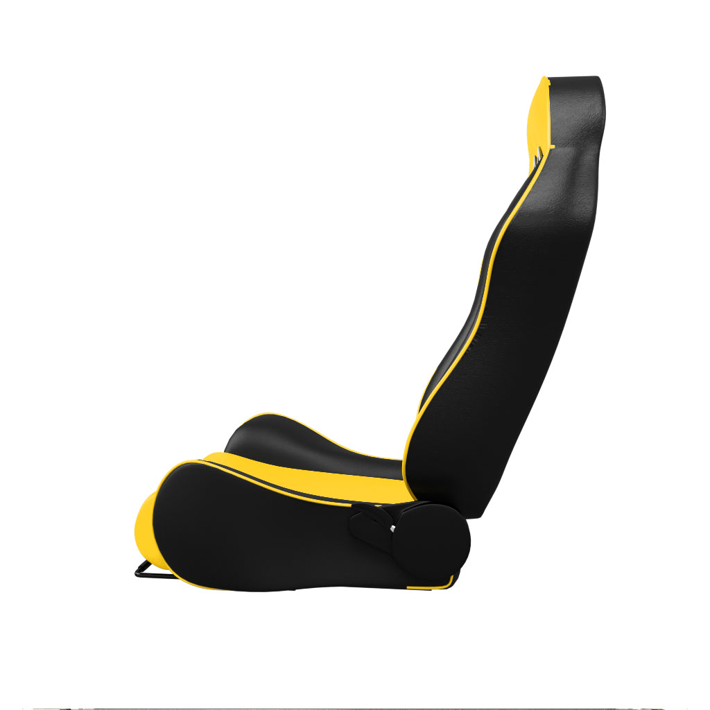 ASE Gaming VORTEX Racing Simulator Seats Reclining Seats (Yellow & Black)