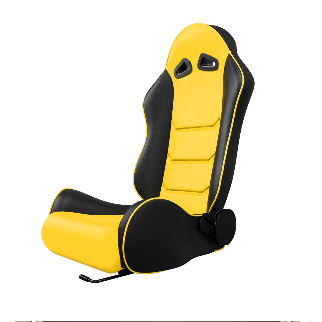 ASE Gaming VORTEX Racing Simulator Seats Reclining Seats (Yellow & Black)