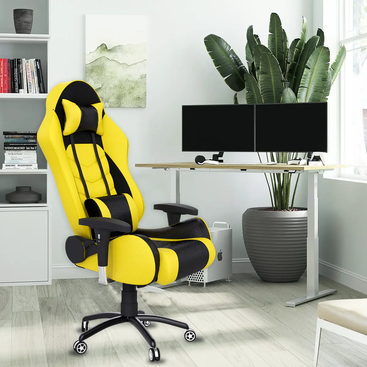 Comfortable Gaming Chair Yellow and Black from ASE Gaming with ergonomic design for gamers