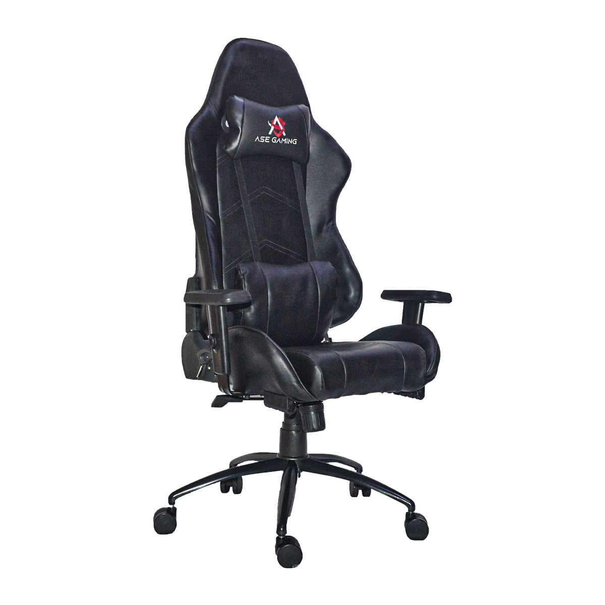 ASE GAMING Gaming Chair Black with ergonomic design and adjustable armrests for ultimate comfort