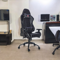 ASE GAMING Gaming Chair Black with ergonomic design for comfortable gaming sessions