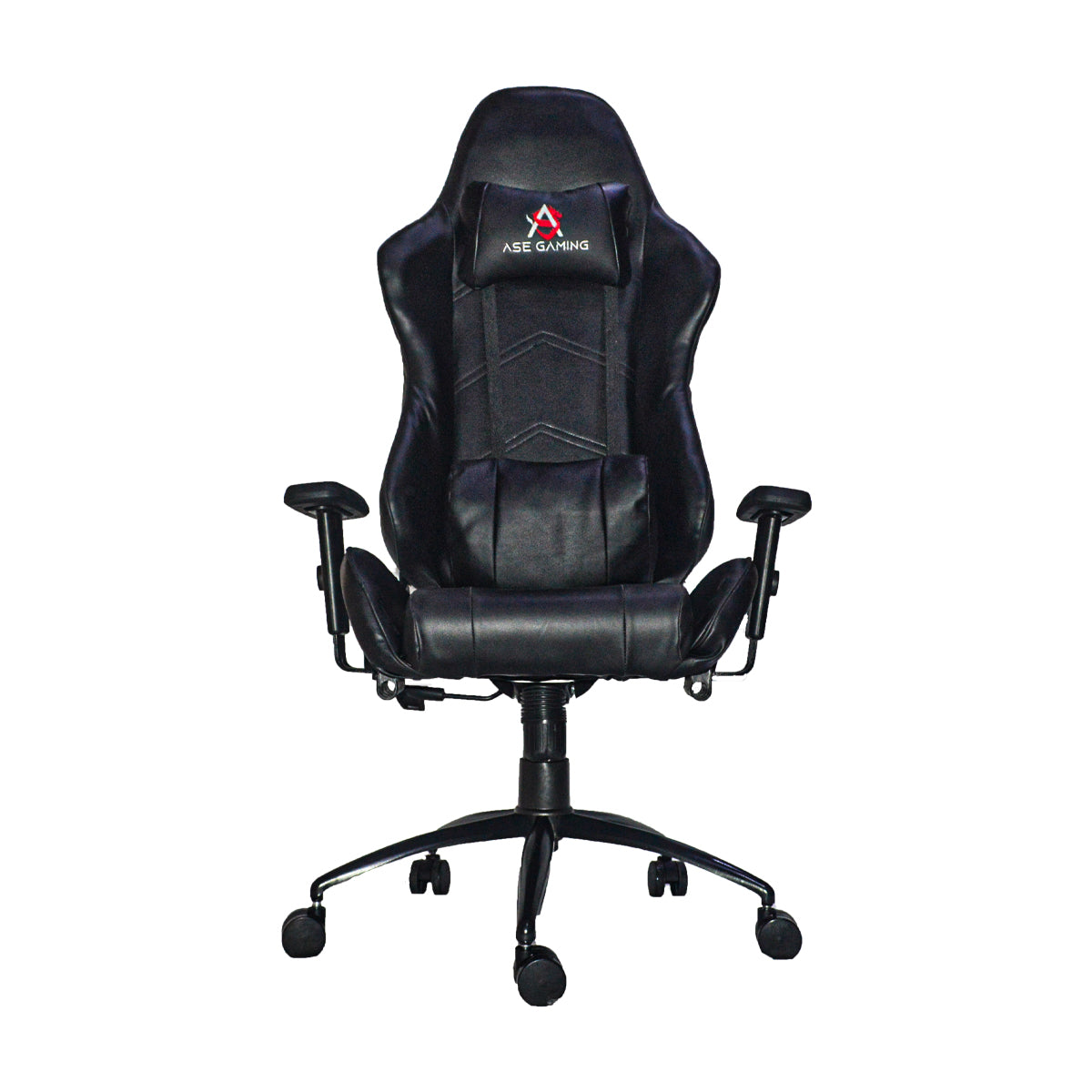 ASE GAMING Gaming Chair Black with ergonomic design and adjustable armrests for comfort during long gaming sessions