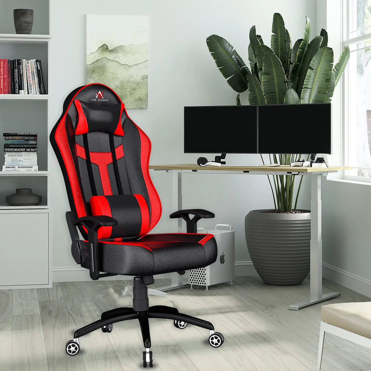ASE Gaming Chair Red And Black with ergonomic design and adjustable features for optimal comfort