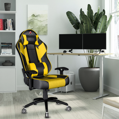 Stylish ASE Gaming Chair Yellow and Black with ergonomic design for comfortable gaming sessions