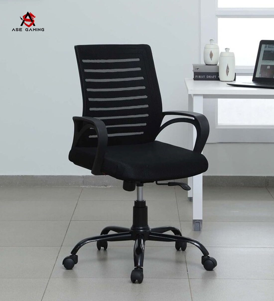 ASE Gaming Mesh Office Chair For Comfort with ergonomic design and adjustable features