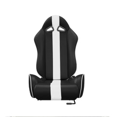 ASE Gaming APEX Racing Simulator Reclining Seats (White & Black)