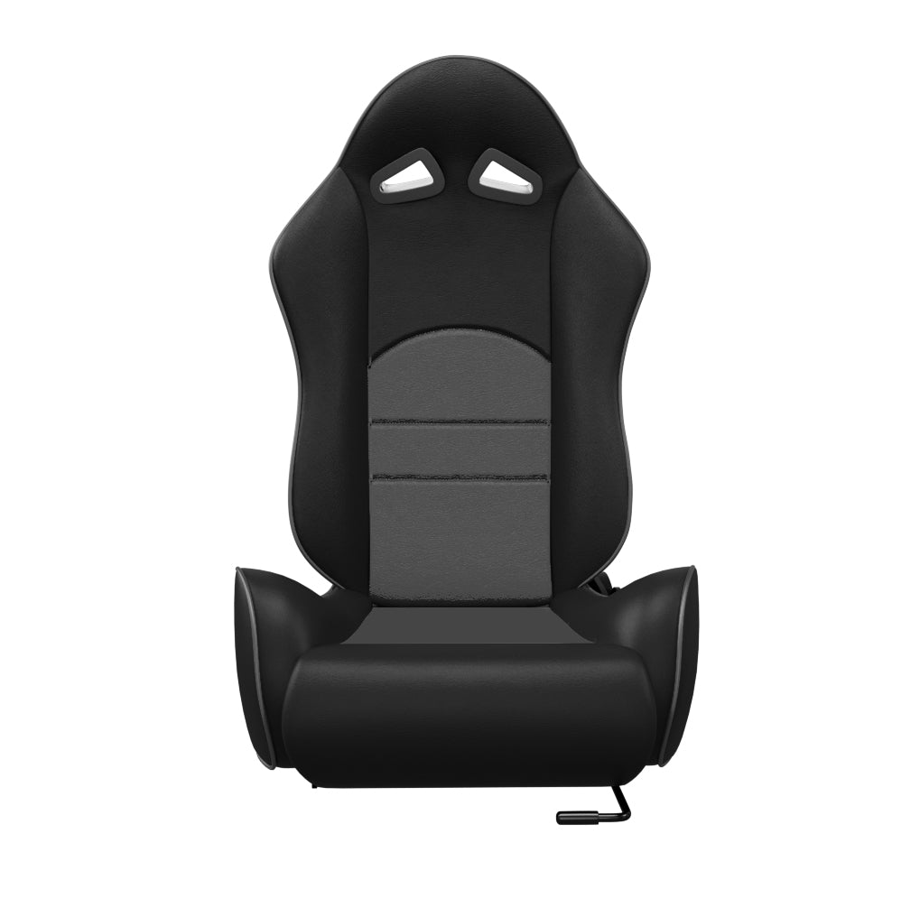 ASE Gaming TURBO Racing Simulator Seats Reclining Seats (Gray & Black)