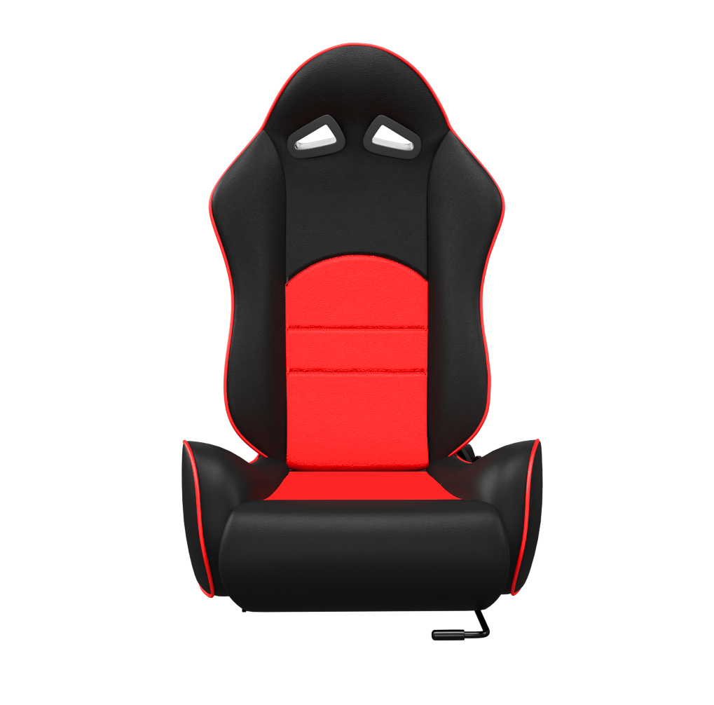 ASE Gaming TURBO Racing Simulator Seats Reclining Seats (Red & Black)