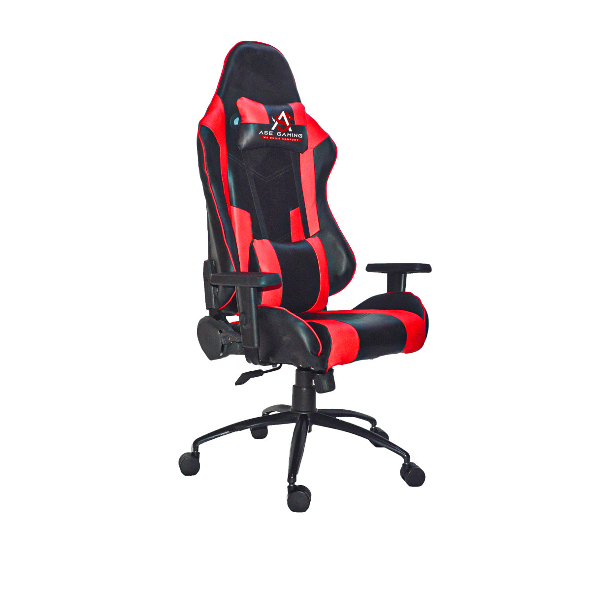ASE GAMING Gaming Chair Red And Black with Ergonomic Design and Adjustable Features