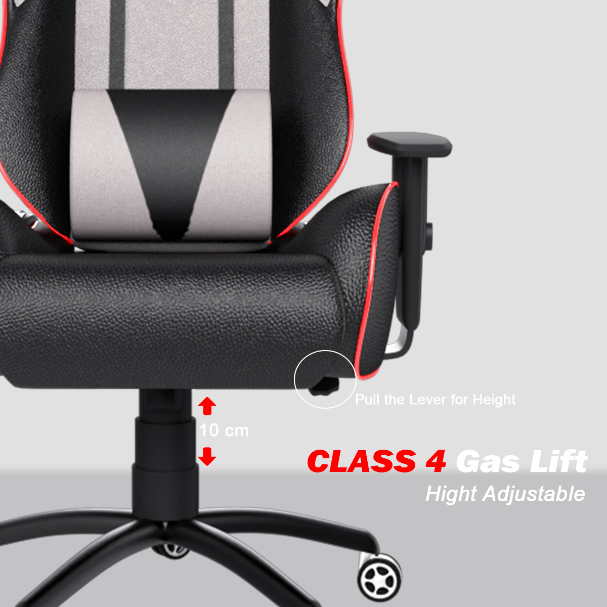 ASE Gaming Gold Series Gaming Chair With Metal Base(Grey & Black)