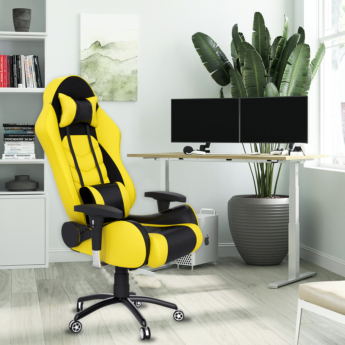 ASE Gaming Gold Series Gaming Chair With Metal Base(Yellow & Black)