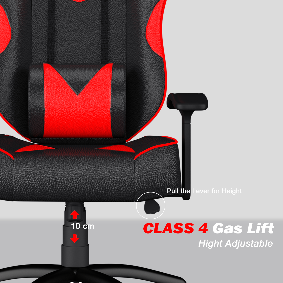 ASE Gaming Infinity Series Gaming Chair With Metal Base(Red & Black)