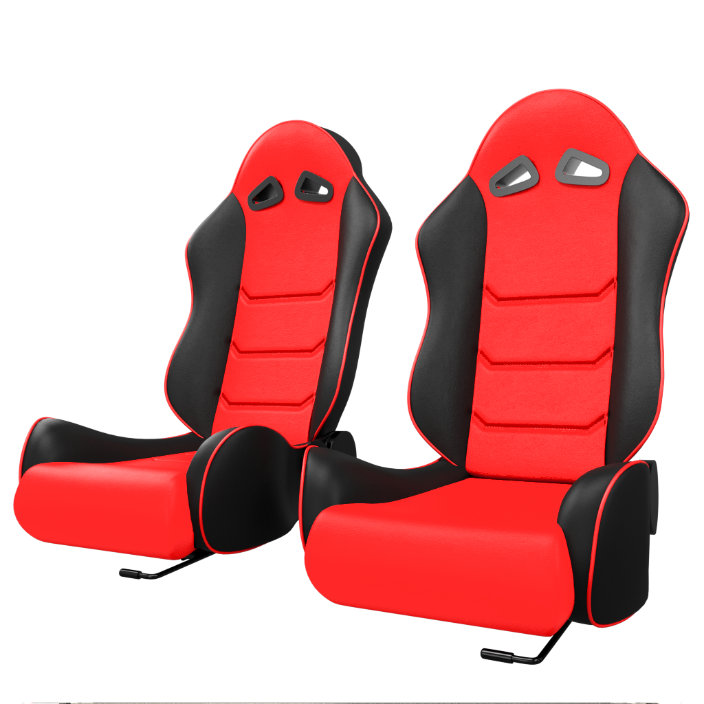 ASE Gaming VORTEX Racing Simulator Seats Reclining Seats (Red & Black)