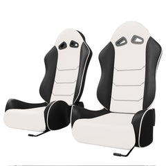 ASE Gaming VORTEX Racing Simulator Seats Reclining Seats (White & Black)