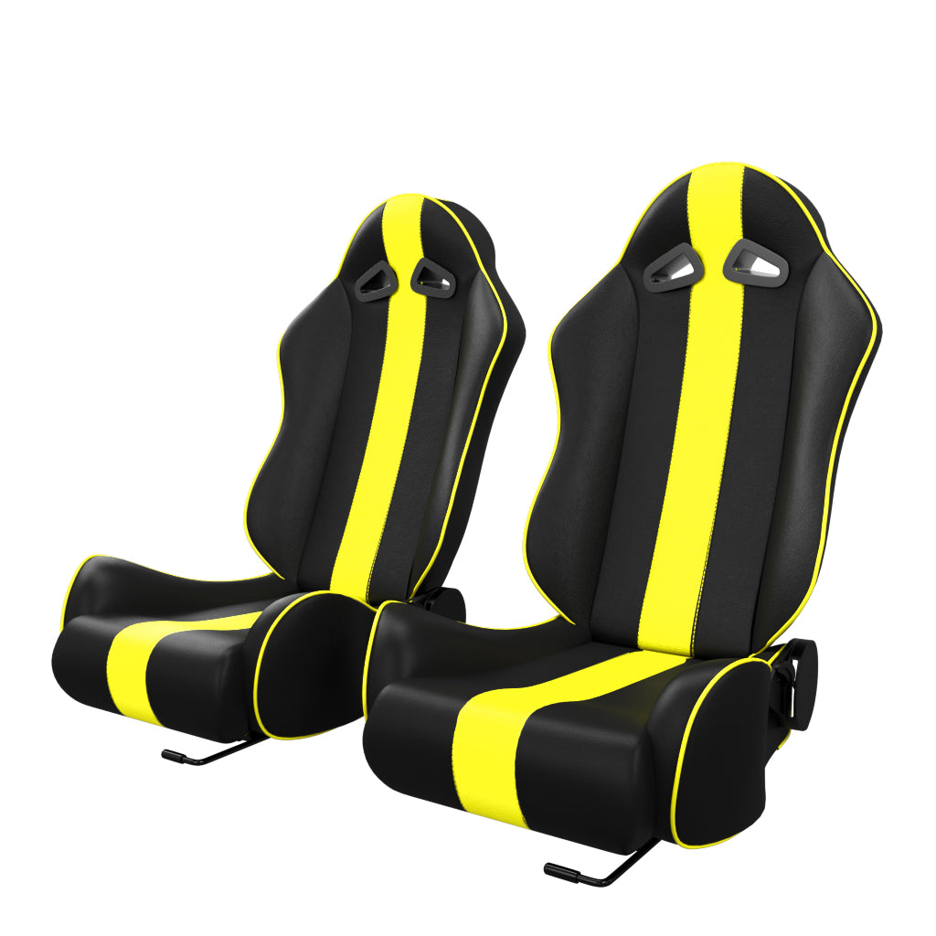 ASE Gaming APEX Racing Simulator Reclining Seats (Yellow & Black)