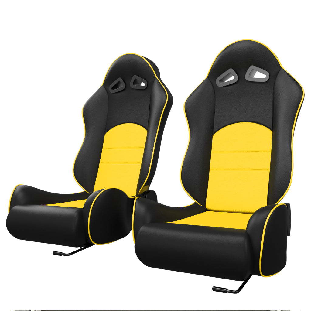 ASE Gaming TURBO Racing Simulator Seats Reclining Seats (Yellow & Black)