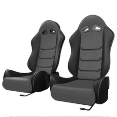 ASE Gaming VORTEX Racing Simulator Seats Reclining Seats (Gray & Black)