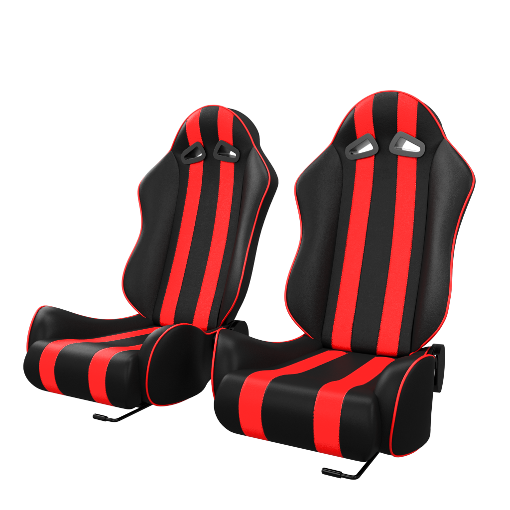 ASE Gaming ULTRA Racing Simulator Seats Reclining Seats (Red & Black)