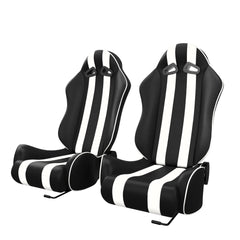 ASE Gaming ULTRA Racing Simulator Seats Reclining Seats (White & Black)