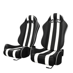 ASE GAMING Racing Seats Reclining Seats White And Black with ergonomic design for comfort during gaming