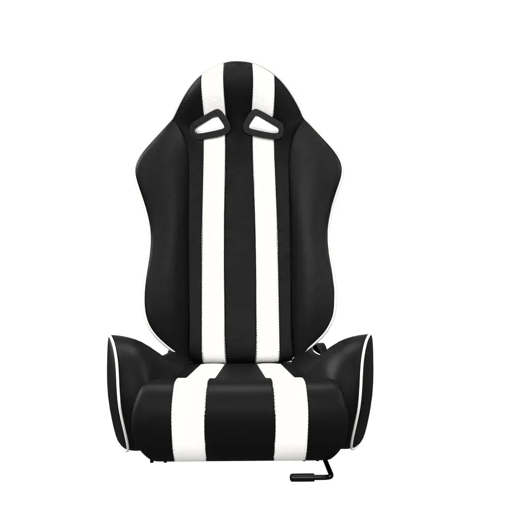 ASE GAMING Racing Simulator Seats Reclining Seats White And Black with Ergonomic Design