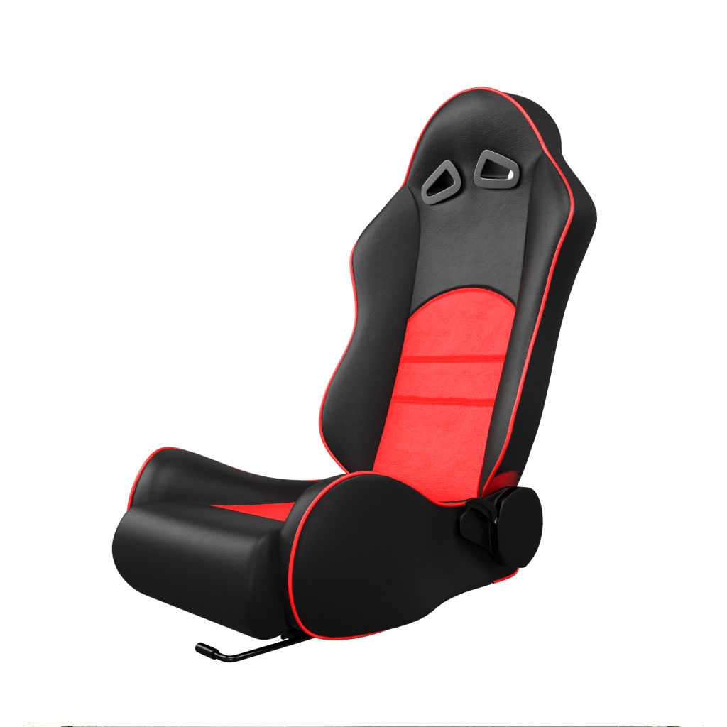 ASE Gaming TURBO Racing Simulator Seats Reclining Seats (Red & Black)