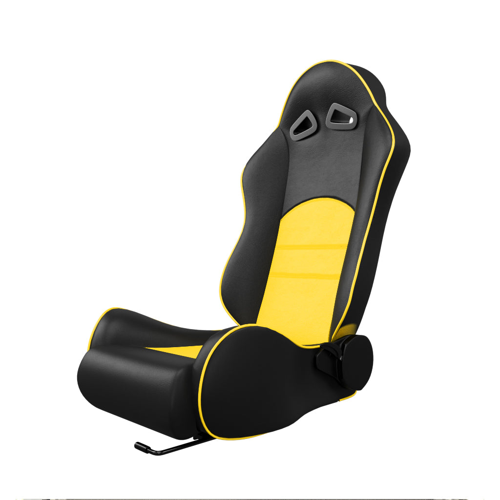 ASE Gaming TURBO Racing Simulator Seats Reclining Seats (Yellow & Black)