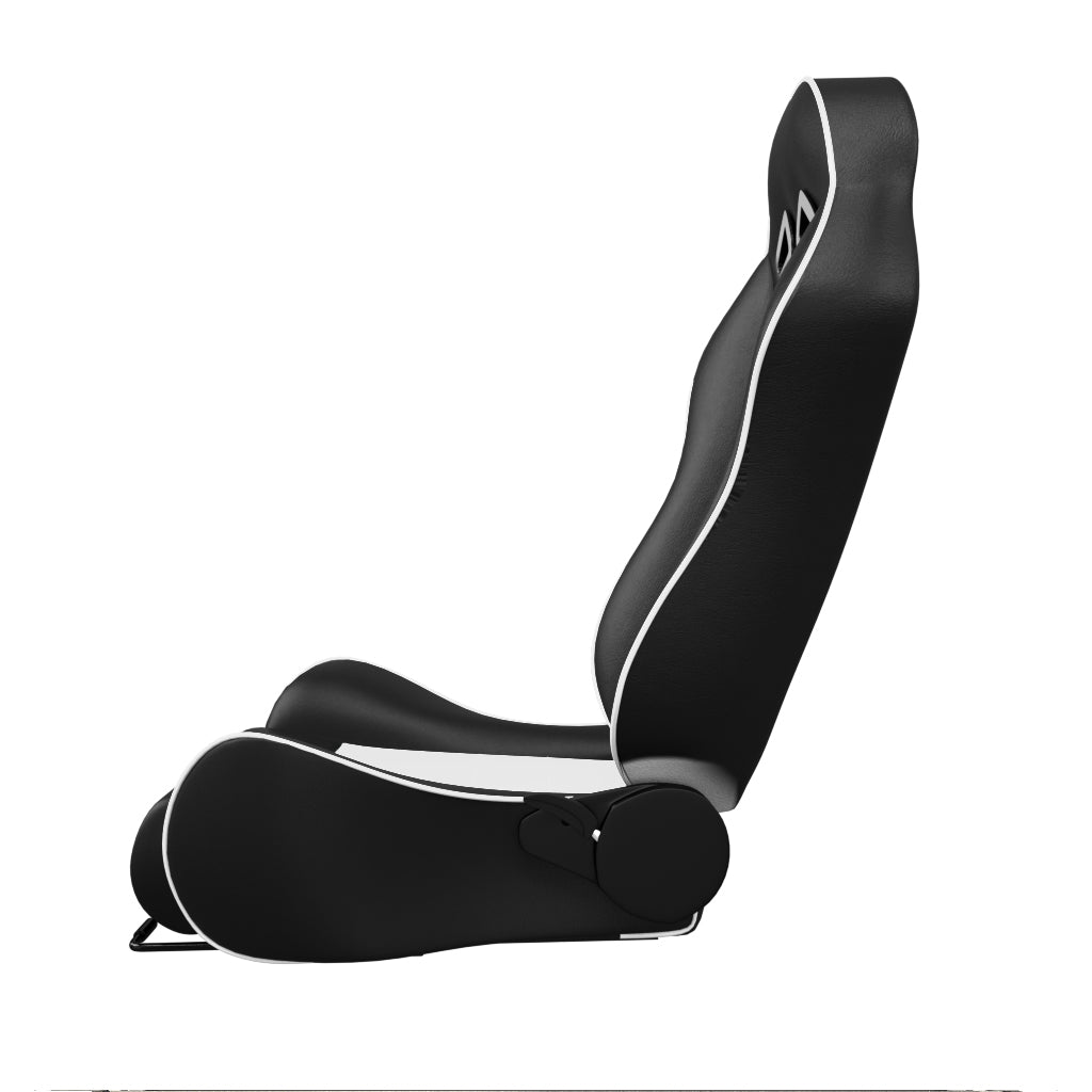 ASE Gaming TURBO Racing Simulator Seats Reclining Seats (White & Black)