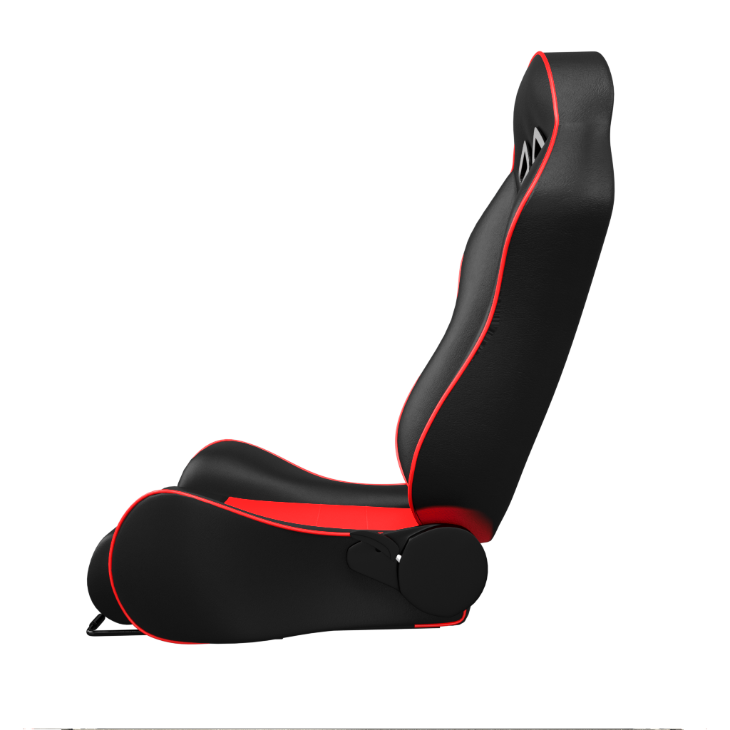 ASE Gaming TURBO Racing Simulator Seats Reclining Seats (Red & Black)