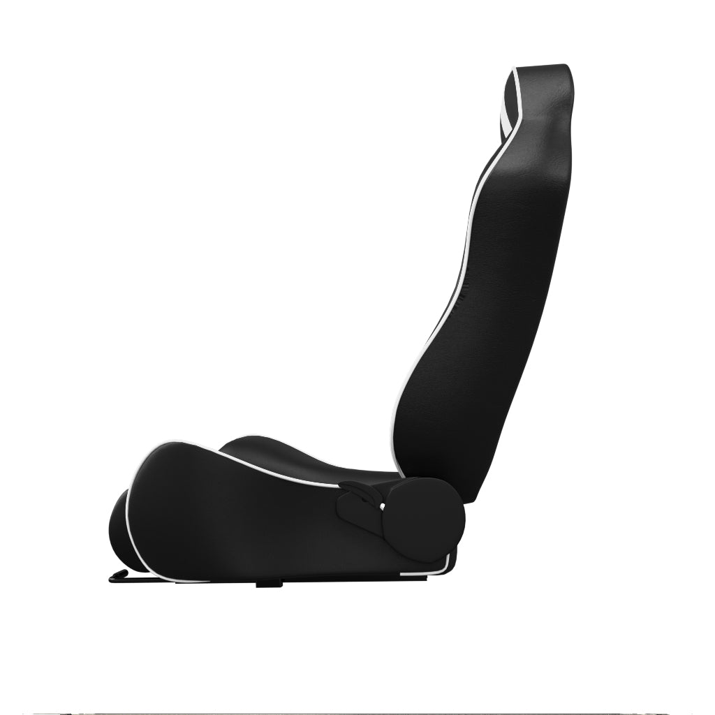 ASE Gaming APEX Racing Simulator Reclining Seats (White & Black)